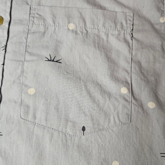 Victory Sportswear Mens Light Blue Button Up Short Sleeve Shirt Size Small - Picture 4 of 10